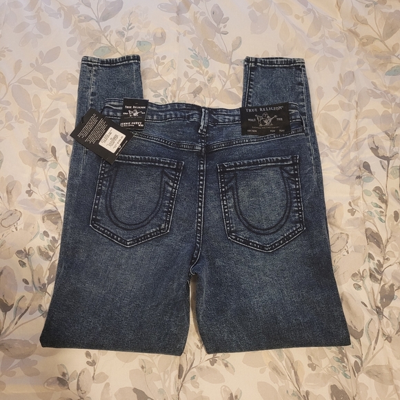 True Religion Women's Jennie Mid Rise Curvy Skinny - Picture 4 of 10